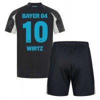 Echipament fotbal Bayer Leverkusen Florian Wirtz #10 Tricou Treilea 2024-25 pentru copii maneca scurta (+ Pantaloni scurti)